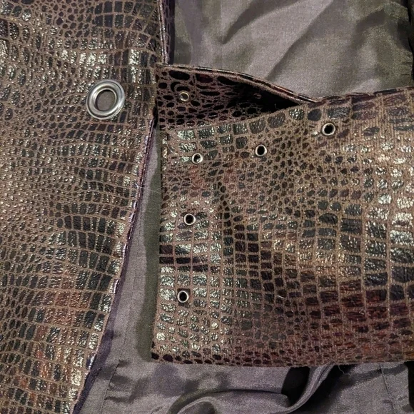 Faux leather for fall Lena Gabrielle size 8 jacket - Picture 6 of 7